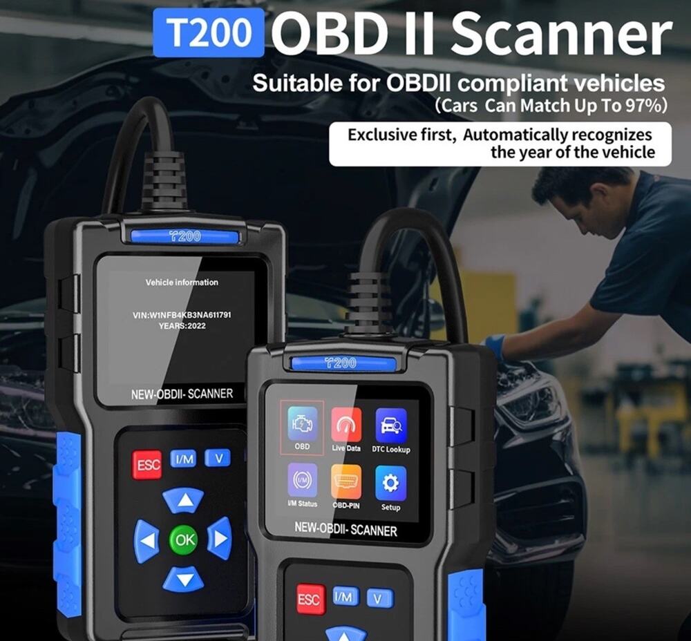AUPU AUTO F200 OBD II Scanner Car Diagnostic Code Reader Check Engine Tool